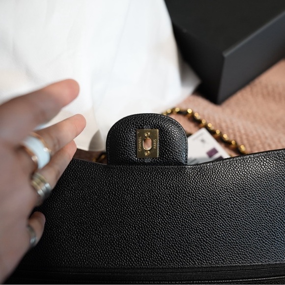 Chanel Large Grained Classic Flap Bag - Picture 5 of 14